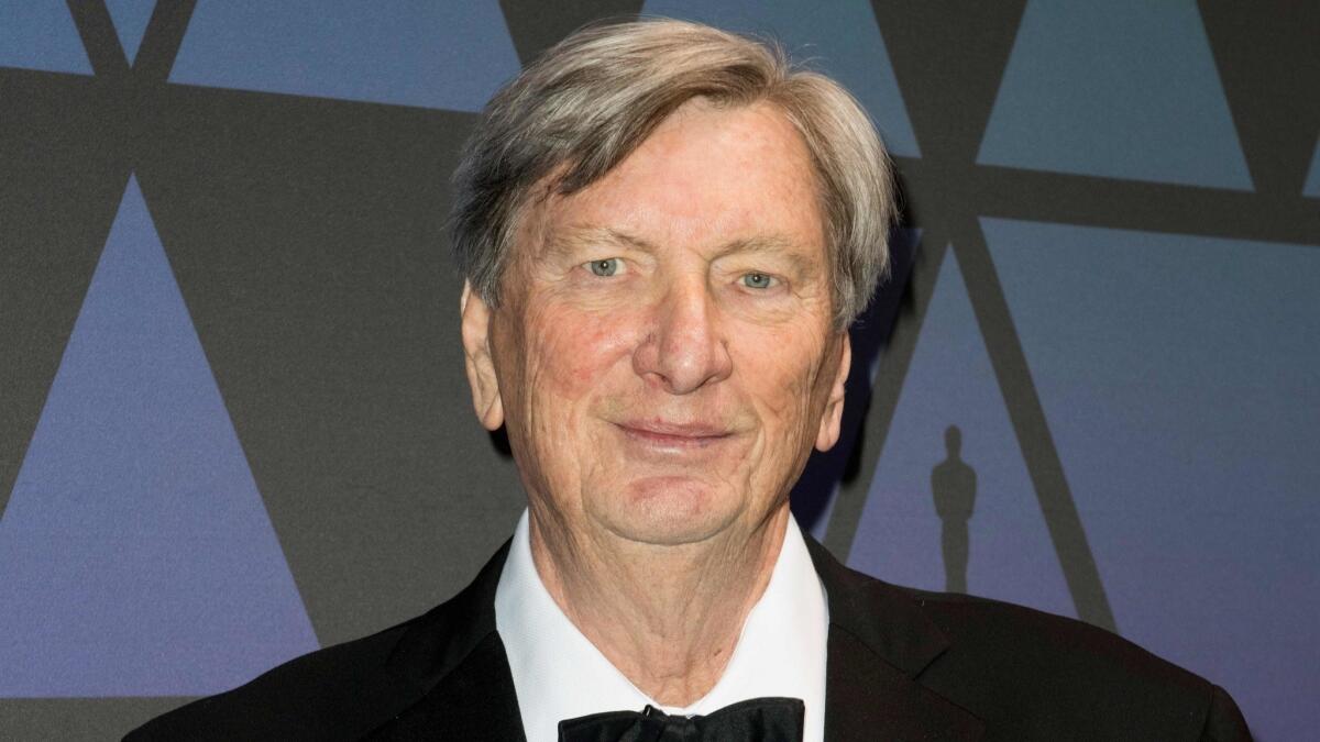 Academy president John Bailey at the motion picture academy's Scientific and Technical Awards Ceremony earlier this month.