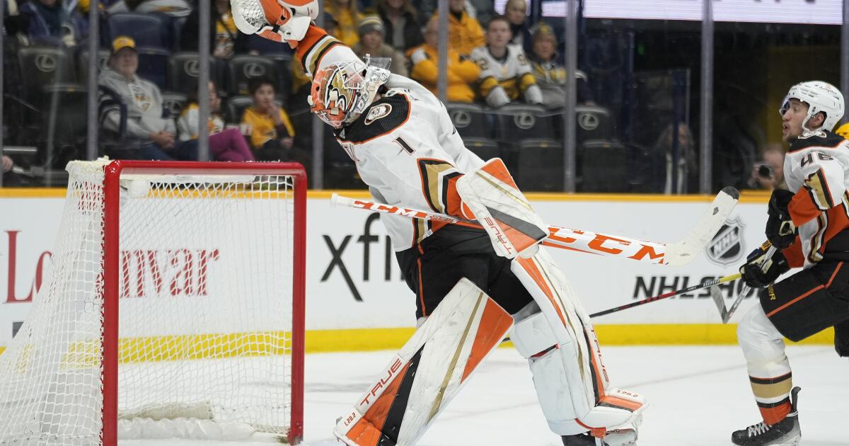 Trevor Zegras is injured as Ducks hold off Predators, 5-3