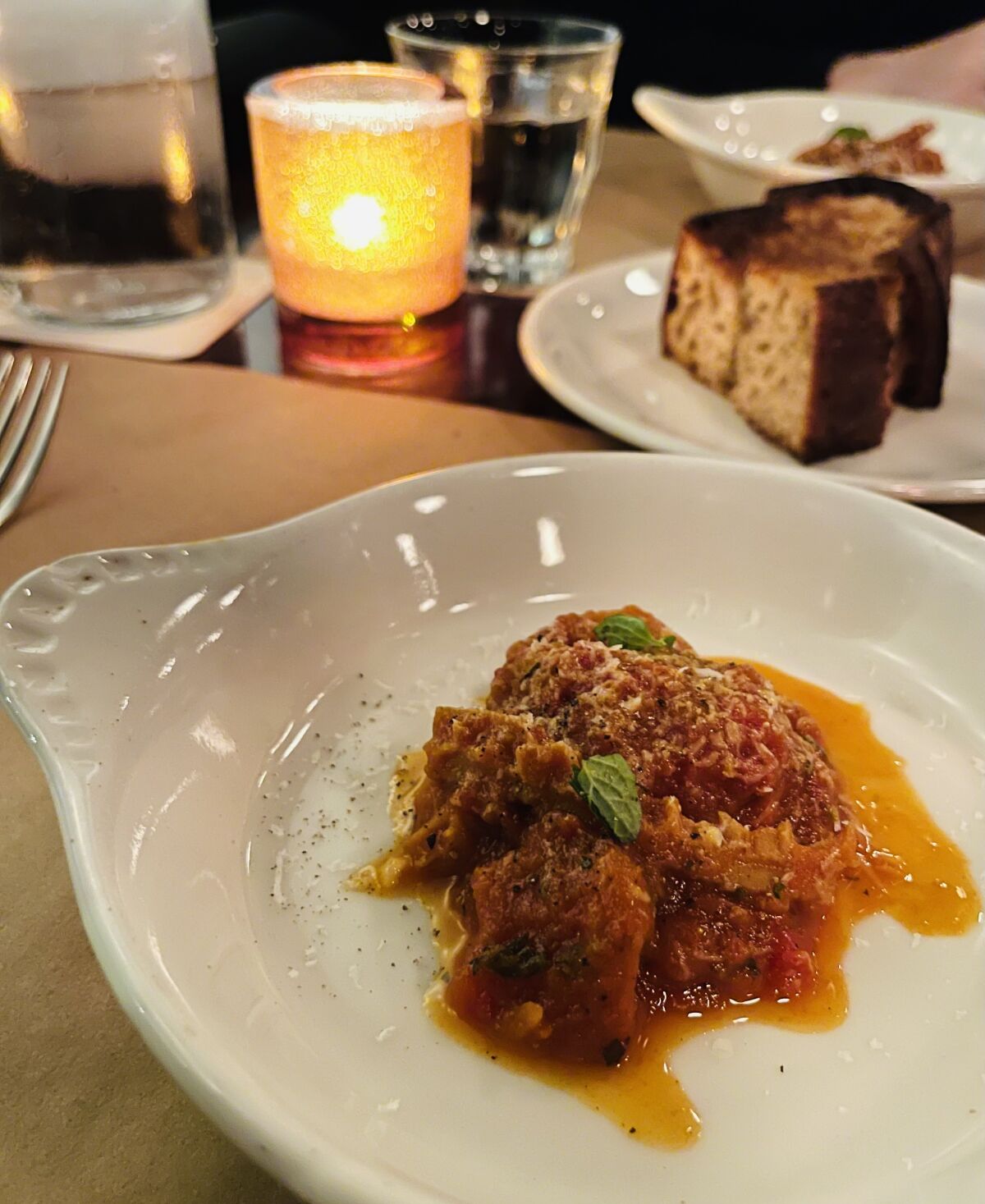 Chef Sarah Cicolini, of the Rome trattoria Santo Palato, made trippa alla Romana for a guest appearance at Chi Spacca.