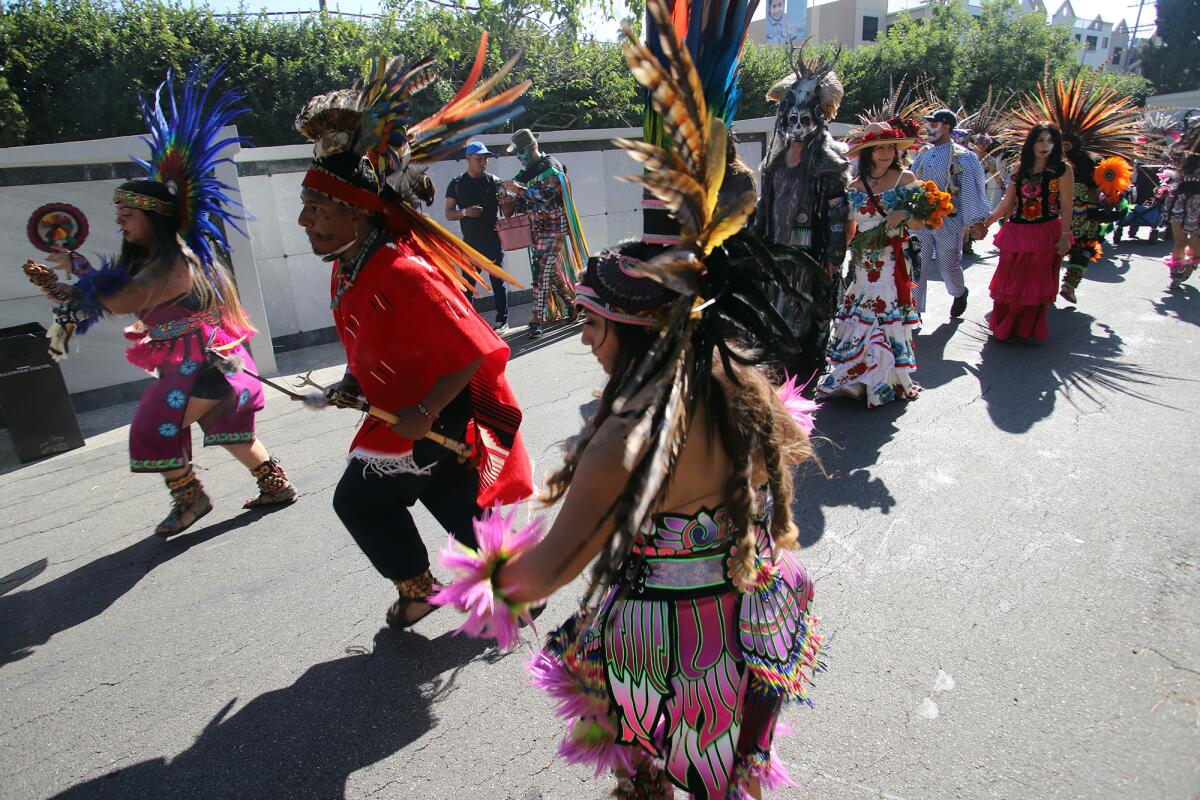 A traditional Oaxaca procession.