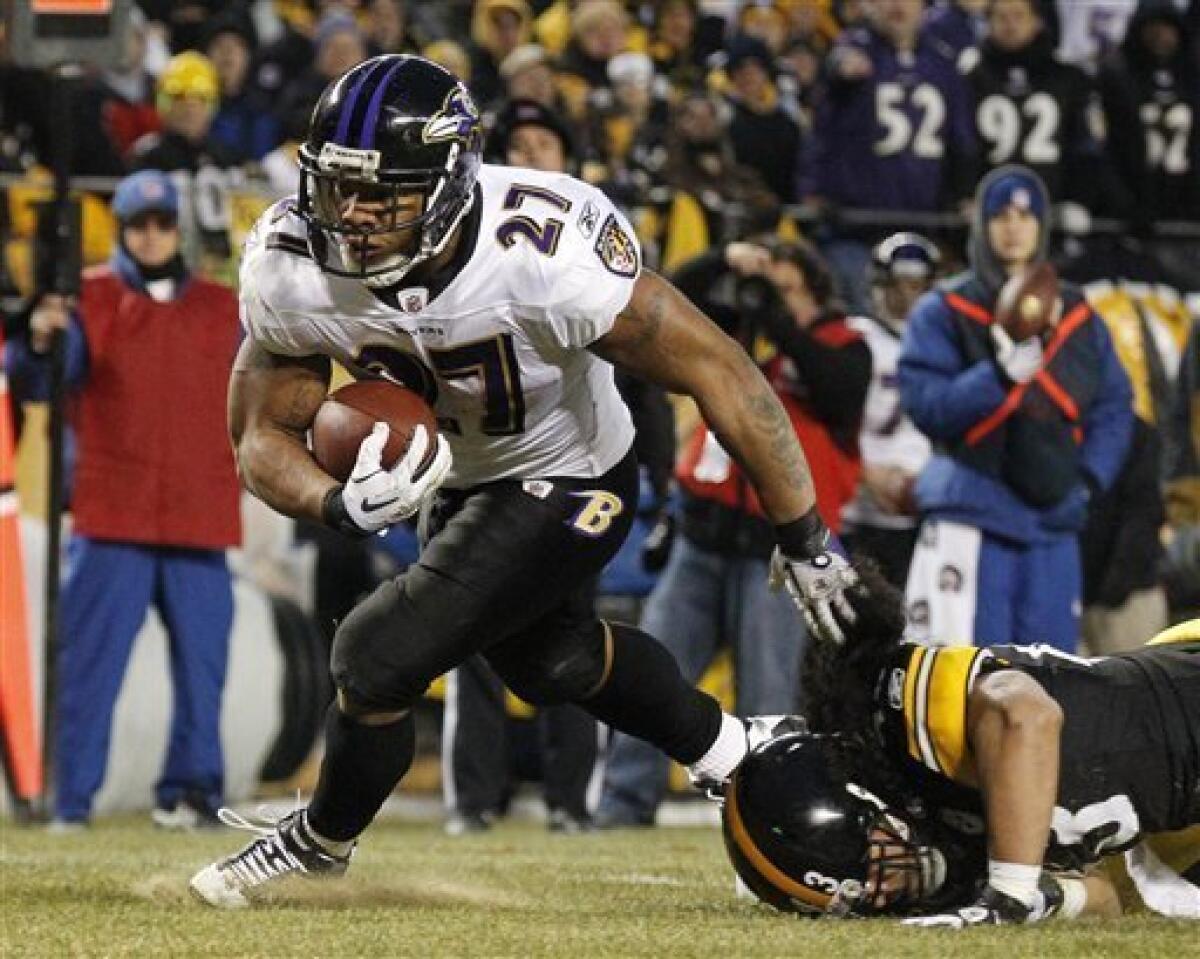 Ray Rice coughs up huge fumble but ends up champion