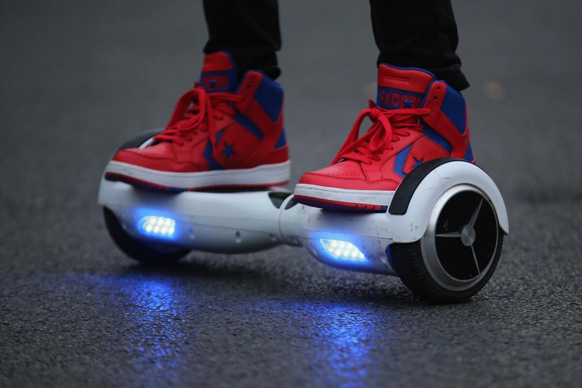Your hoverboard may get you around cities but it'll keep you off most U.S. airlines.