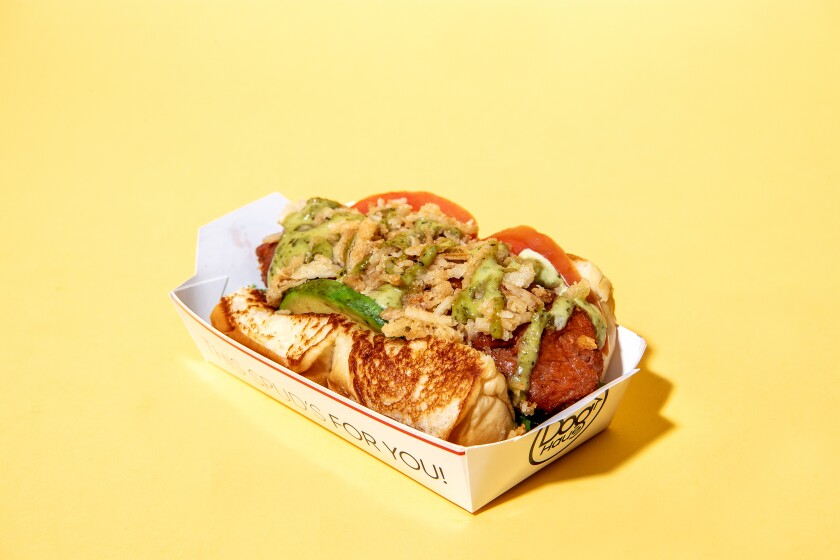 The Sooo Veggie with Beyond Sausage by Dog Haus.