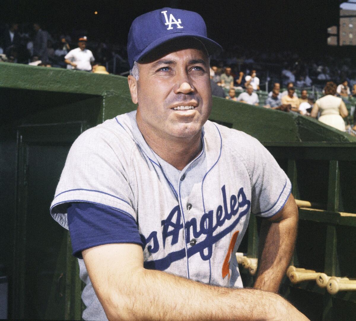 Duke Snider with the Dodgers in 1962.
