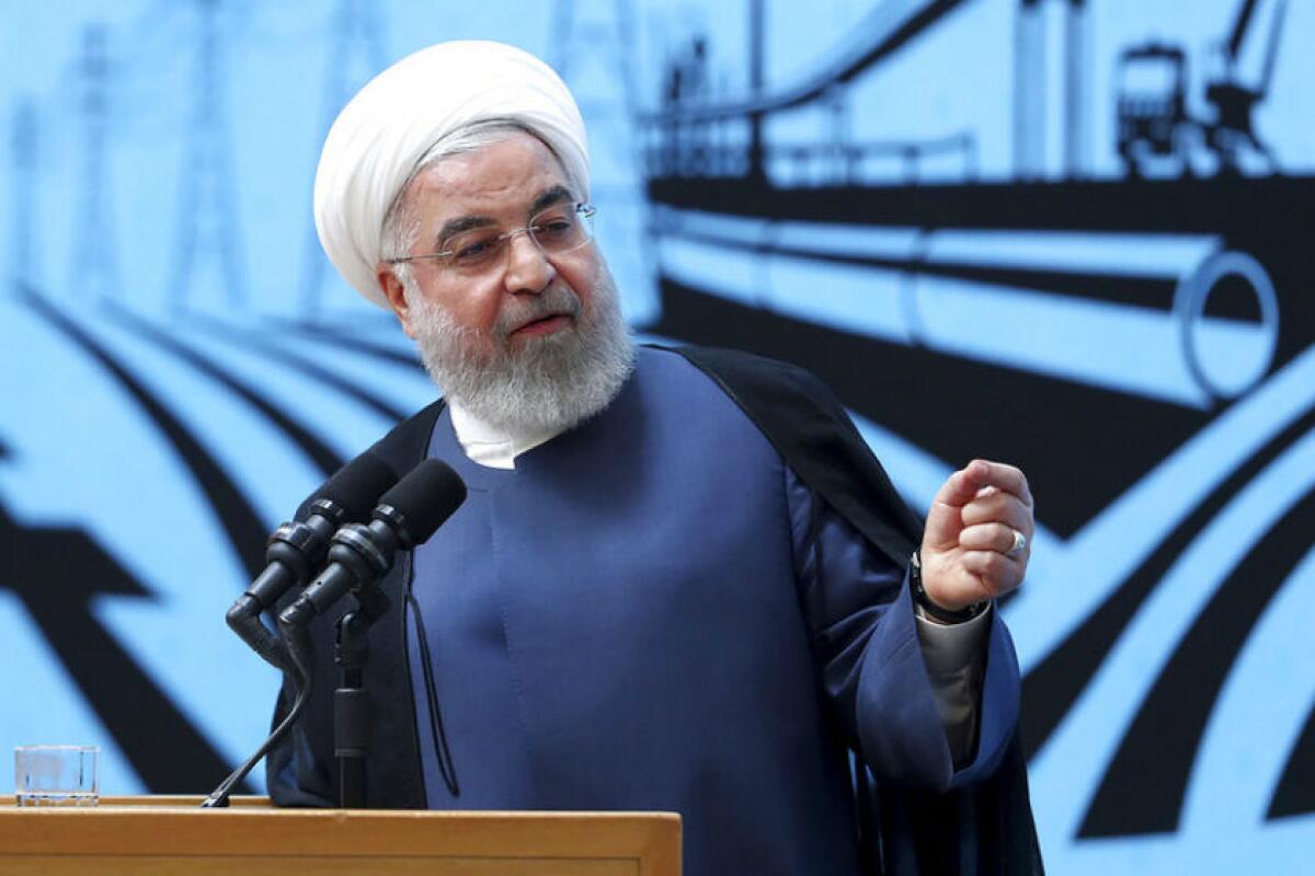 "Without the U.S.' withdrawal from sanctions, we will not witness any positive development," Iranian President Hassan Rouhani said in a televised speech Aug. 27.