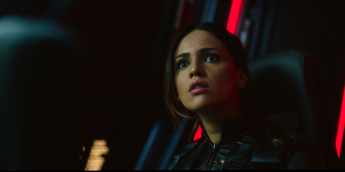 EIZA GONZALEZ as Maia Simmons in Warner Bros. Pictures' and Legendary Pictures' action adventure "GODZILLA VS. KONG."