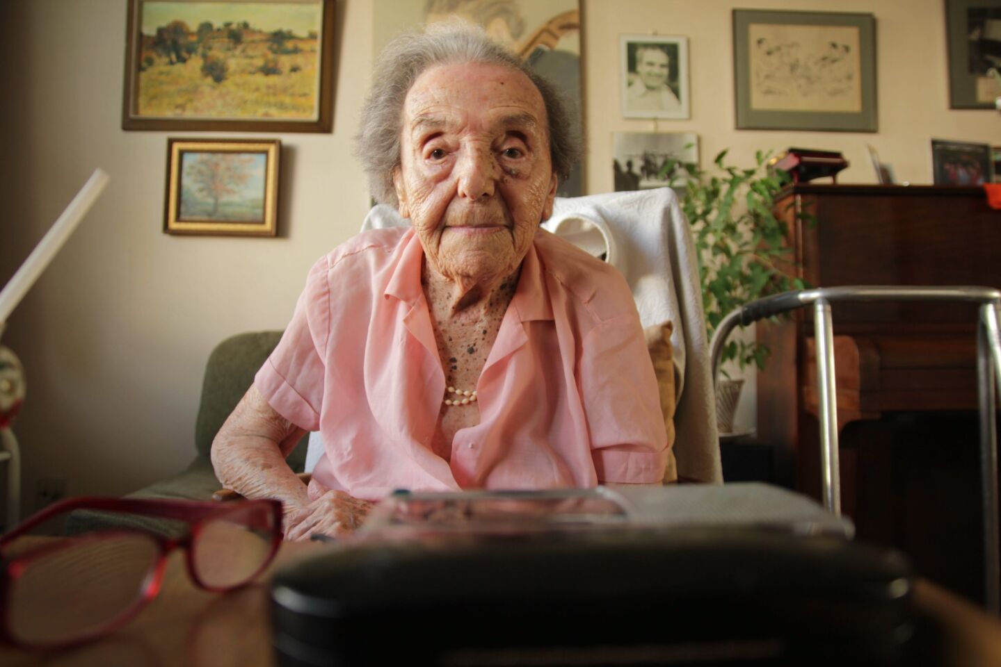 Widely thought to be the oldest survivor of the Holocaust, Herz-Sommer played piano while imprisoned in the Theresienstadt concentration camp. She is the subject of "The Lady in Number 6," a 38-minute documentary. She was 110.