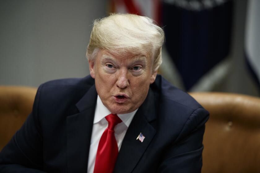 President Donald Trump speaks during a roundtable discussion on the Federal Commission on School Safety report, in the Roosevelt Room of the White House, Tuesday, Dec. 18, 2018, in Washington. (AP Photo/Evan Vucci)