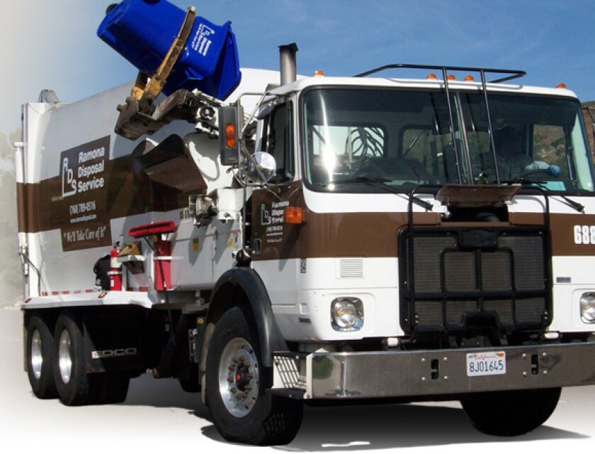 Ramona Disposal Service continues regular collection schedule Ramona
