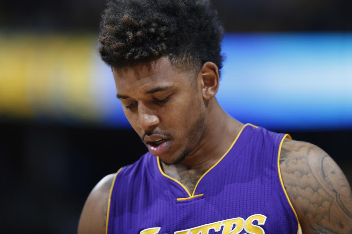 Lakers forward Nick Young averaged 7.3 points and shot 33.9% this season, the lowest numbers of his career.