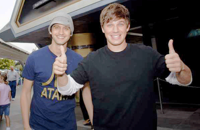 Michael Steger and Matt Lanter