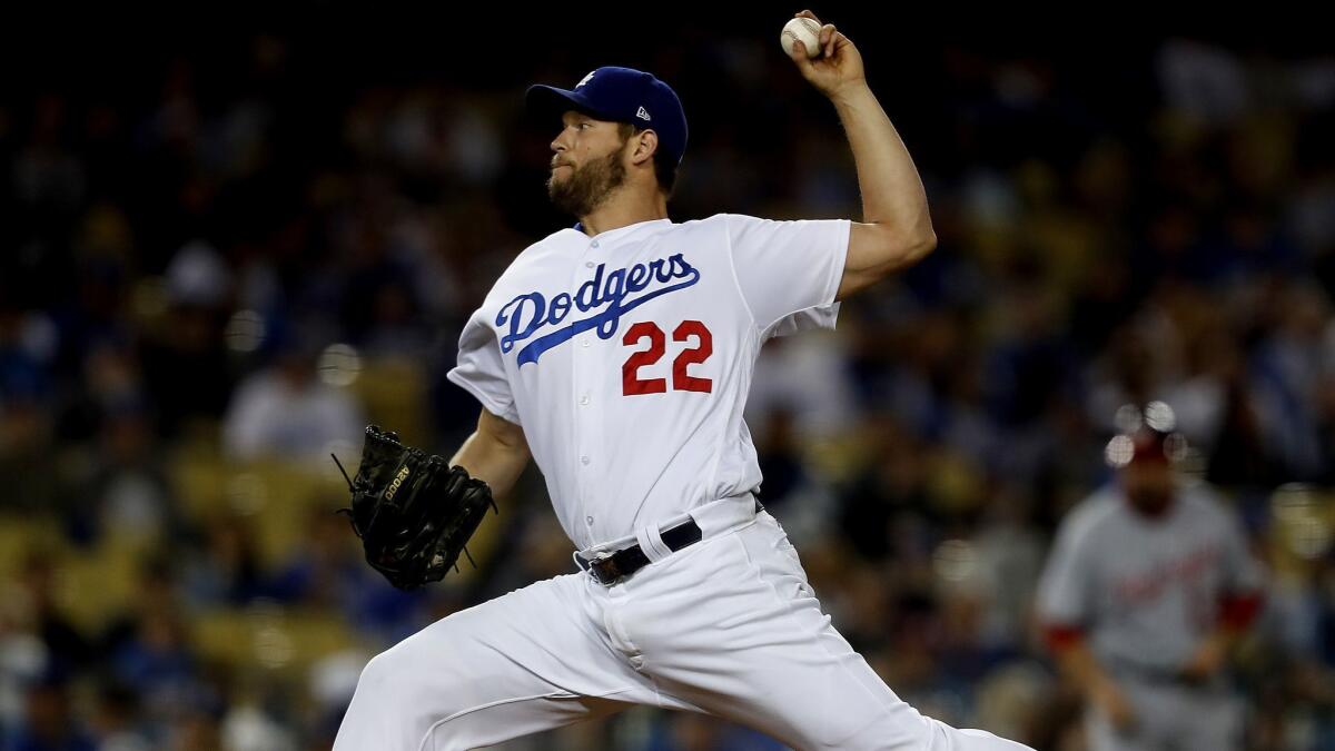 Dodgers starter Clayton Kershaw has pitched only once in the majors since May 1.