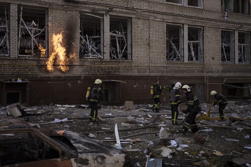 Ukraine war far from over as Russia renews strikes in Kyiv - The San Diego  Union-Tribune