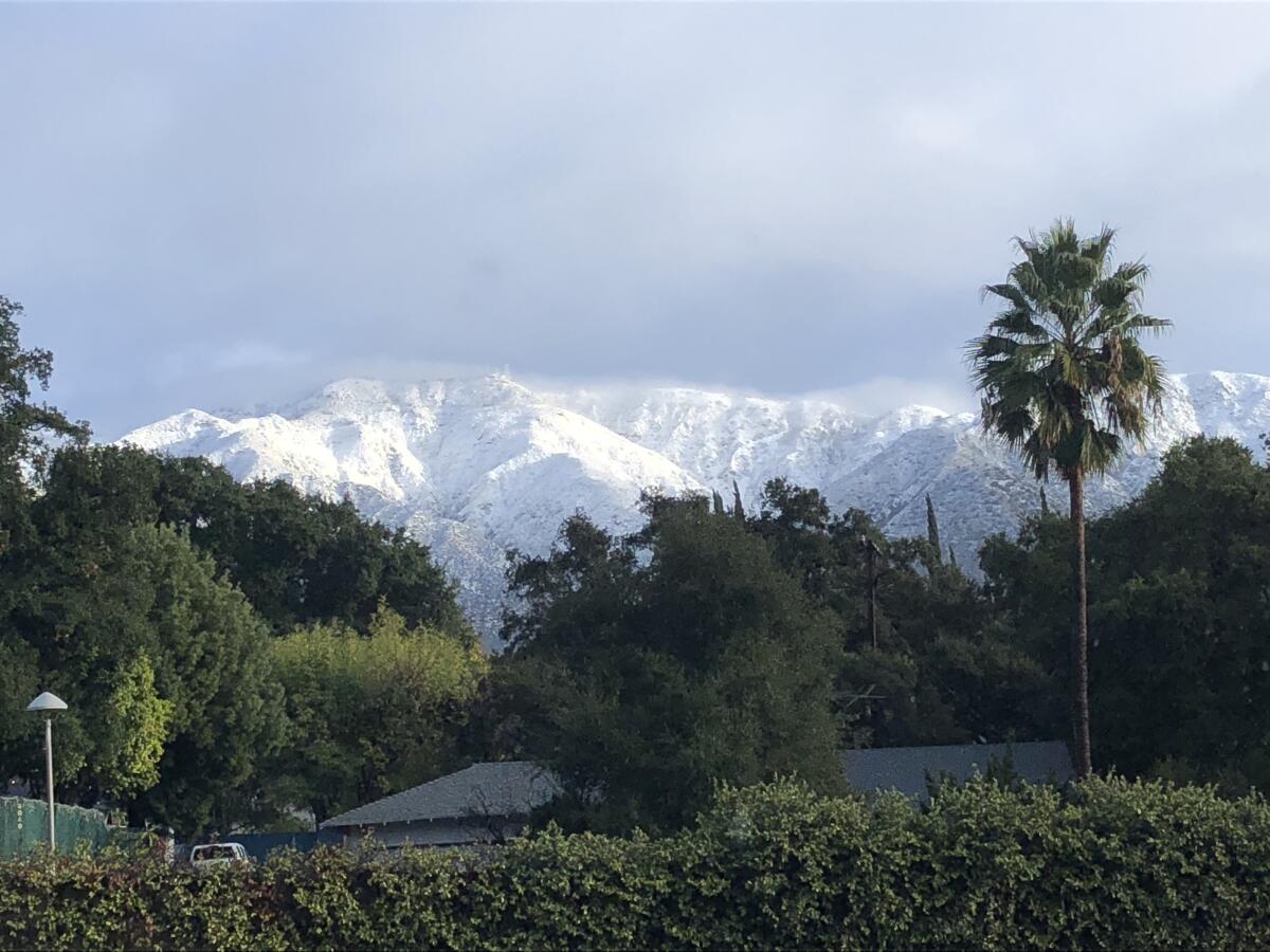 You can only imagine the local stir this Dec. 26 snow caused in L.A.
