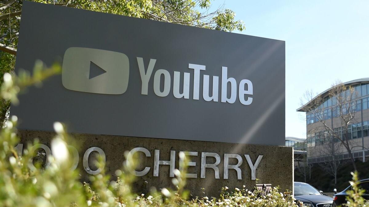 YouTube's headquarters in San Bruno, Calif.