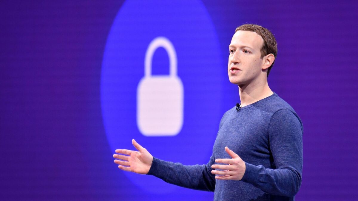 Mark Zuckerberg, shown speaking in 2018, wrote in a blog post that Facebook will rebuild many of its features for a privacy-focused platform.