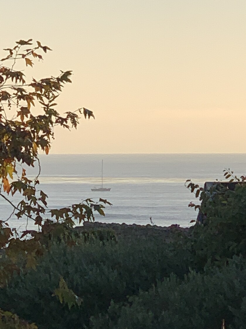 A lone sailboat that has been anchored off the coast of Bird Rock for weeks is causing concern among La Jolla residents.
