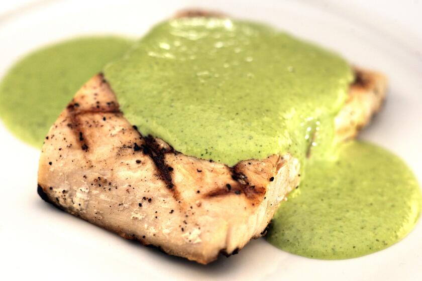 Recipe: Grilled fresh mahi-mahi with jalapeno cilantro sauce