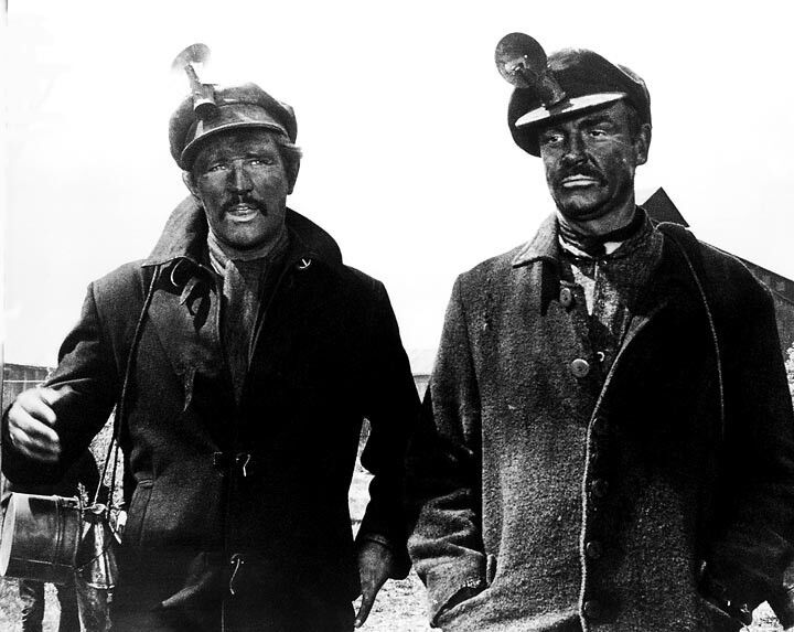 Richard Harris, left, joined Connery in the 1969 film "The Molly Maguires."