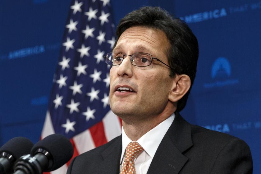Eric Cantor speaks at the Capitol on June 11.