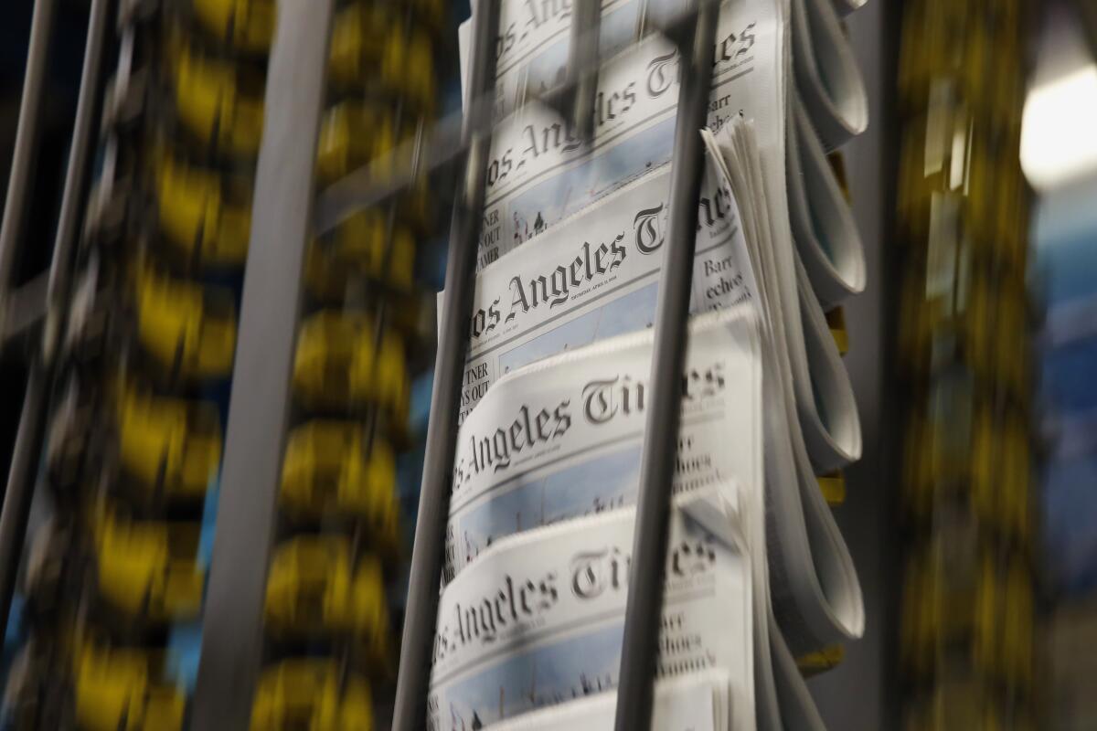 Printing the Los Angeles Times