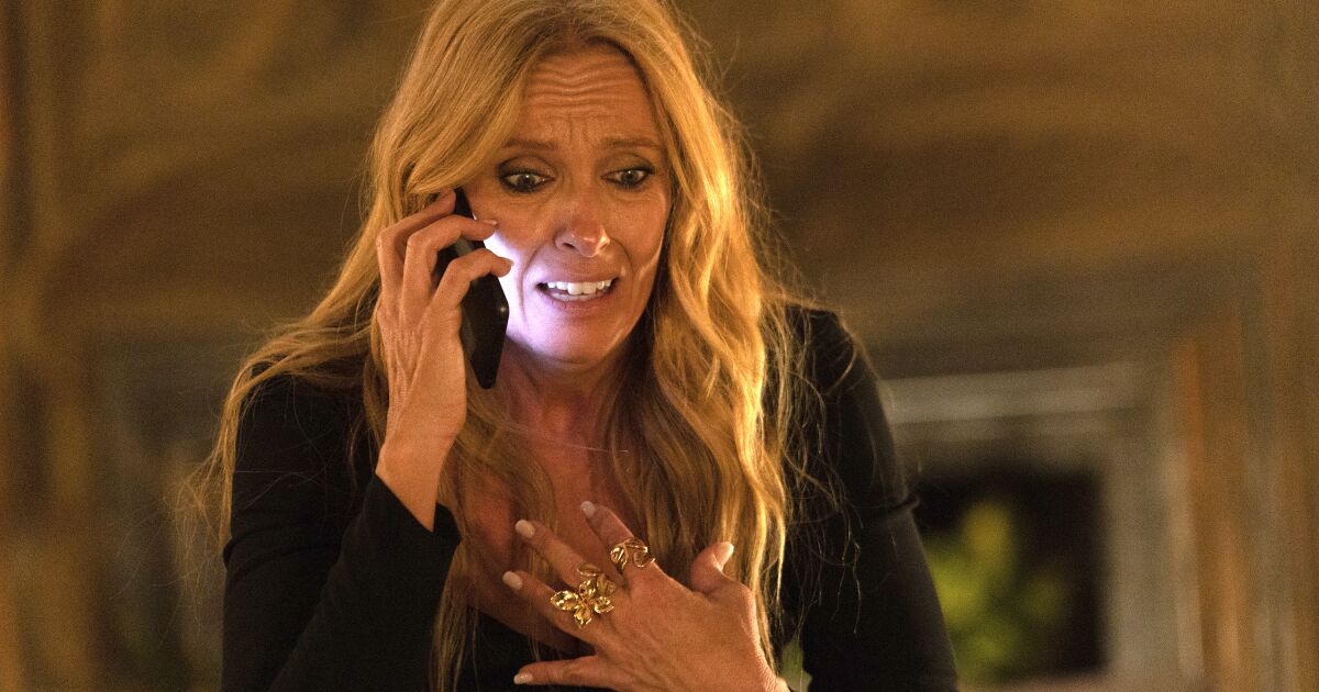 Review: Toni Collette is all in, but mob farce ‘Mafia Mamma’ is all wrong