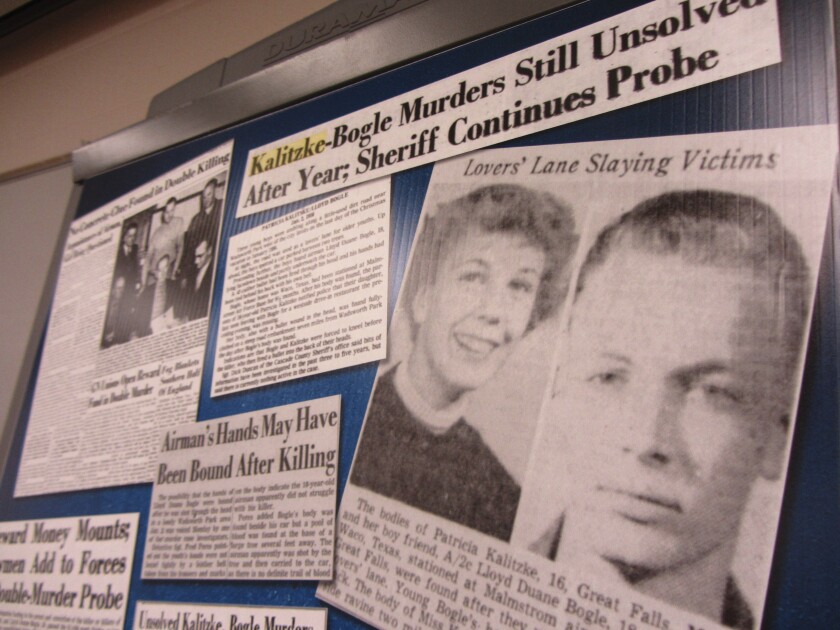 News clippings about 1956 double homicide