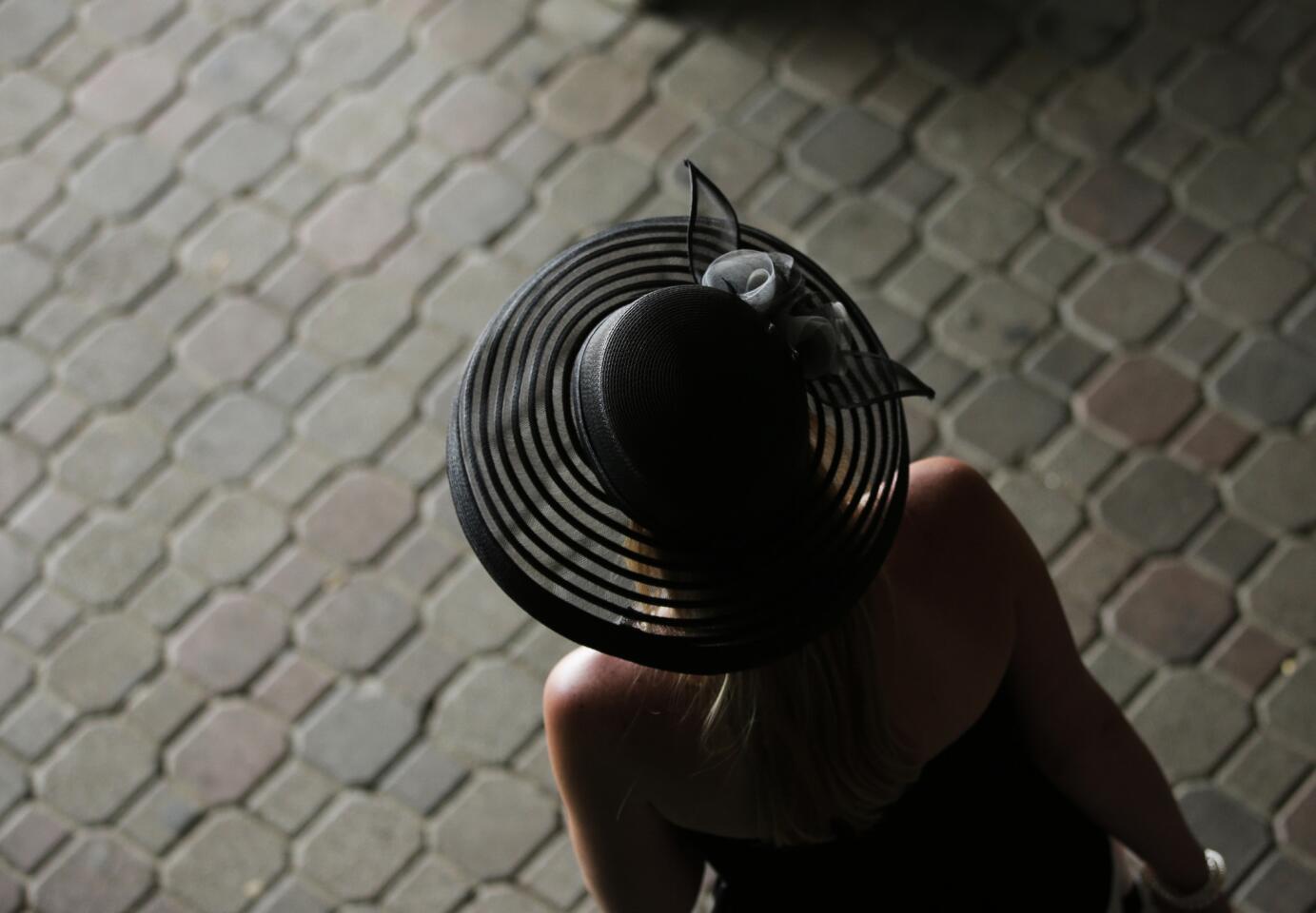 Kentucky Derby hats on parade