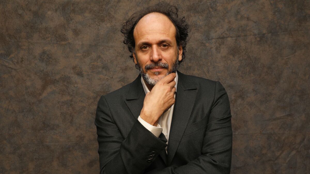Director Luca Guadagnino photographed in Los Angeles on Oct. 24, 2018.