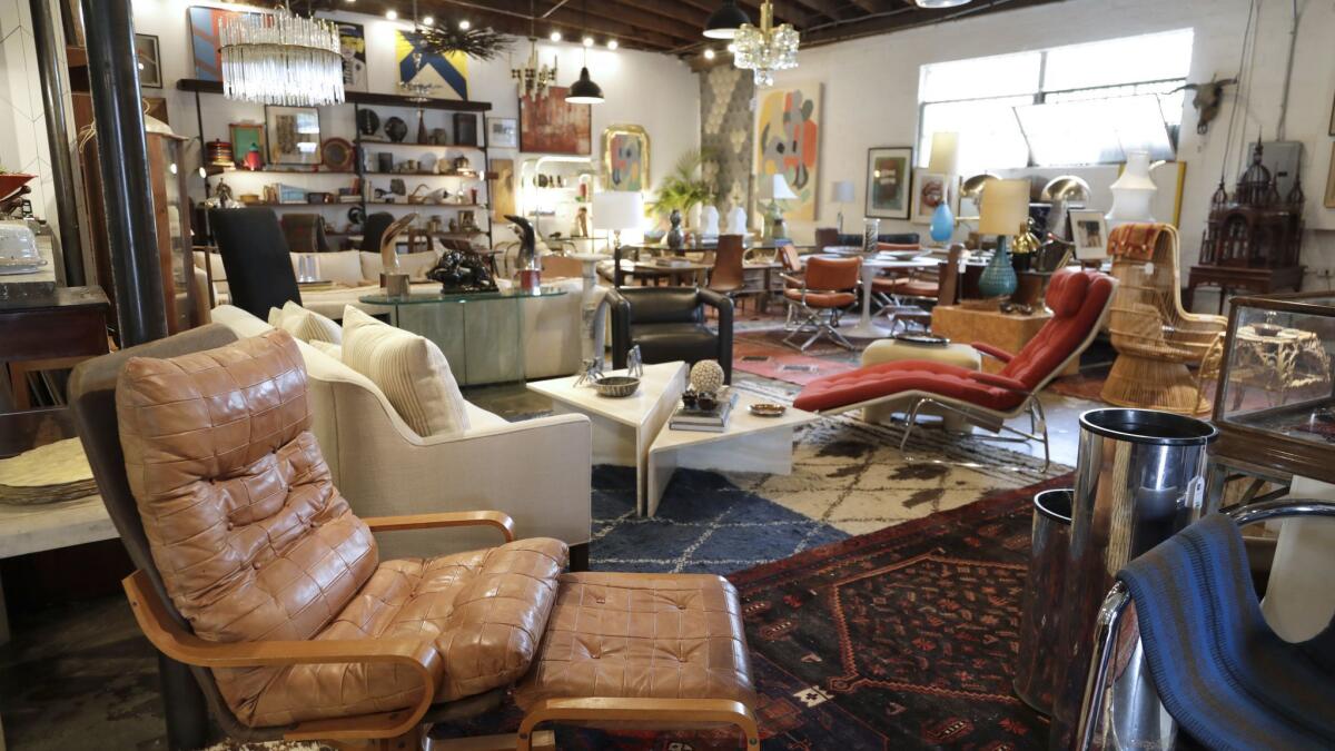 A store filled with vintage furniture