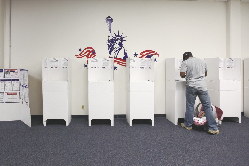 Traditional polling places may be rare, possibly non-existent, during the November election.