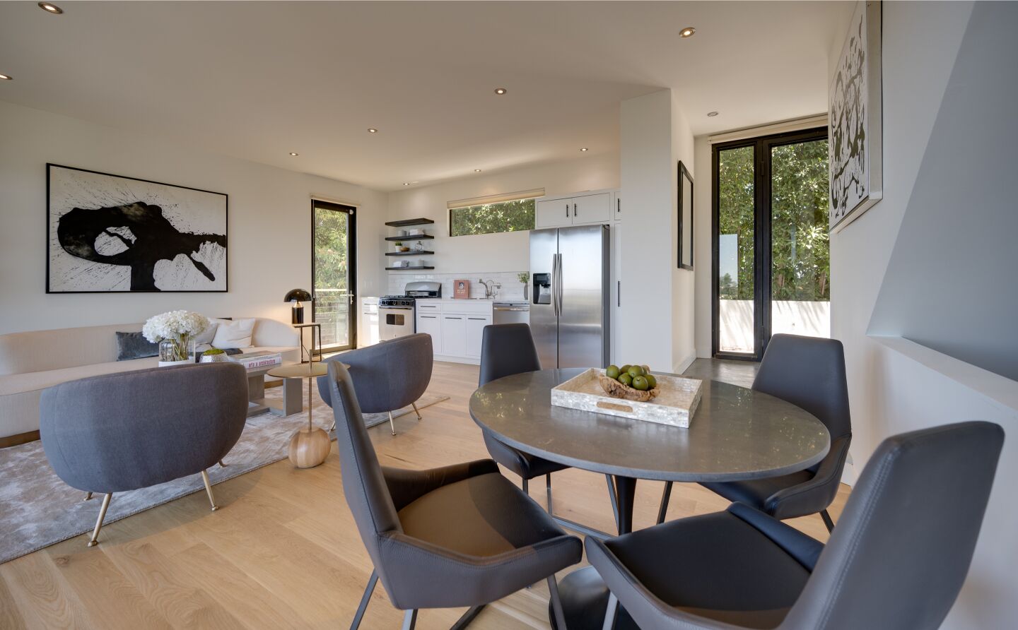 The dining area.