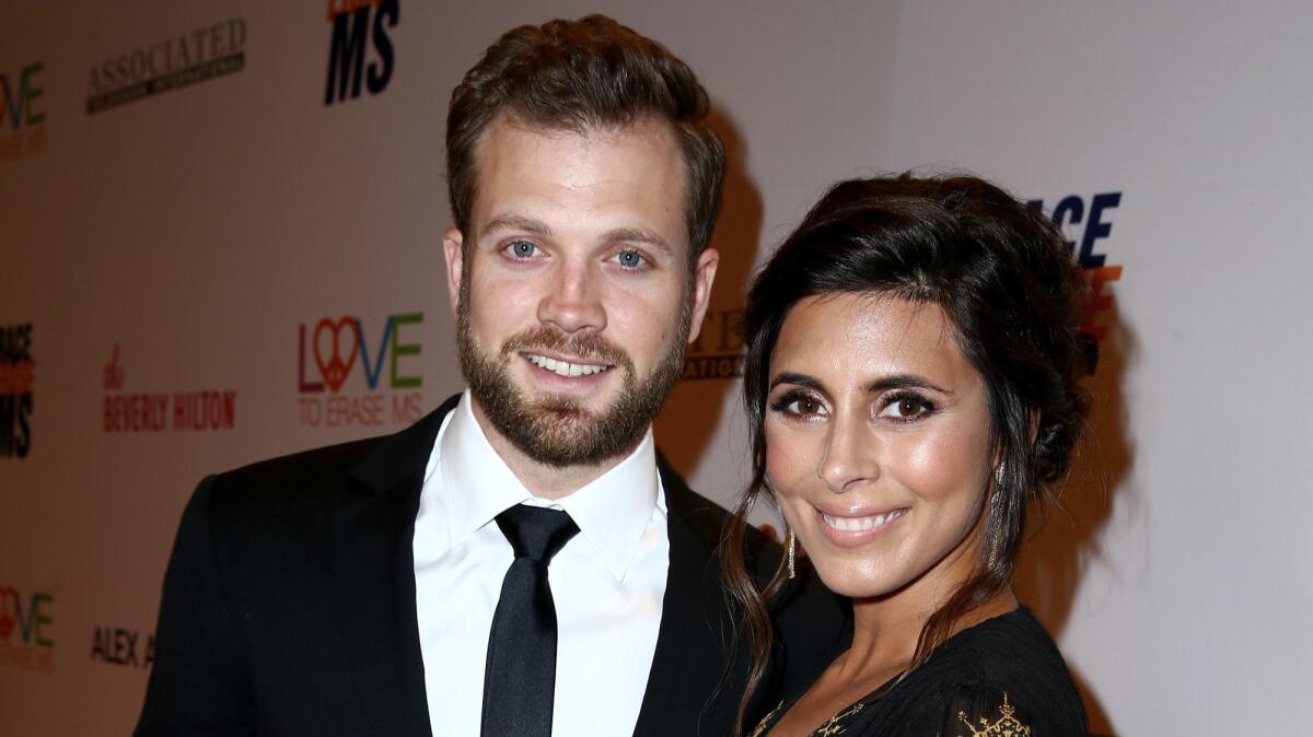 Cutter Dykstra, left, and Jamie-Lynn Sigler. (Rich Fury / Getty Images)