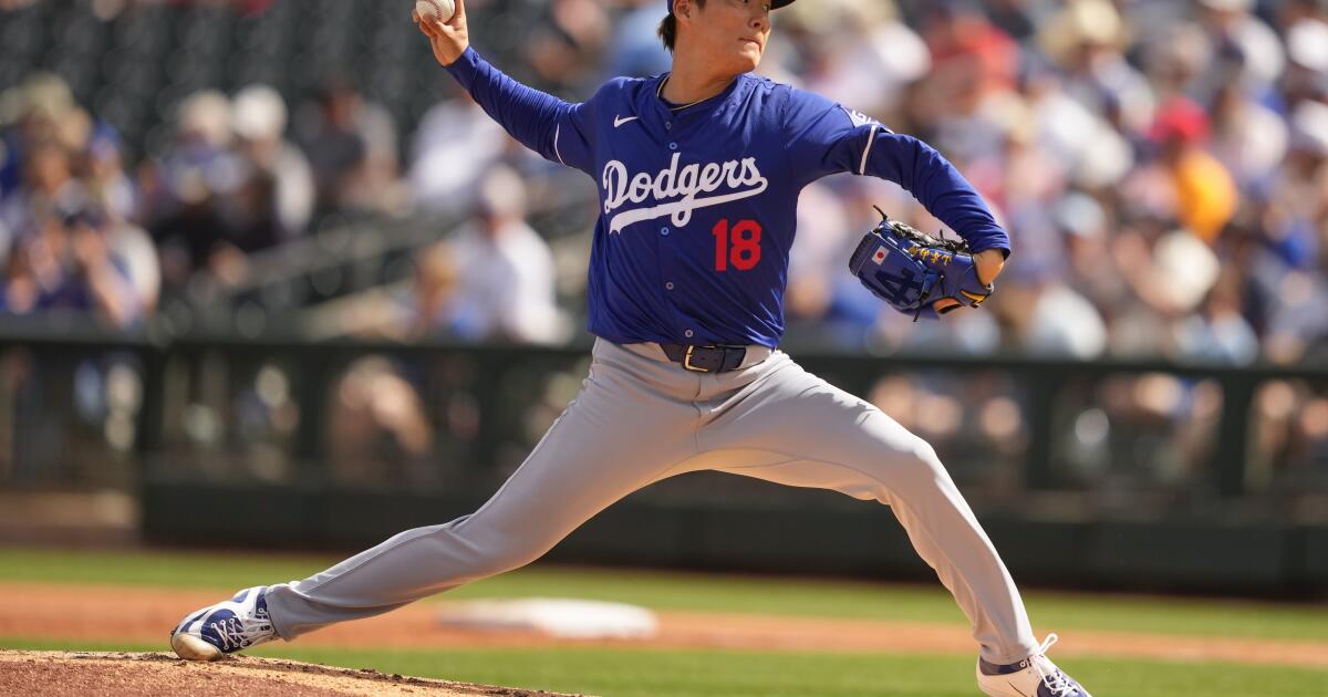Yoshinobu Yamamoto des Dodgers fait de bons débuts au printemps