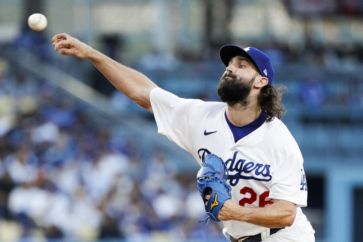 Velocity is down, but results are up for Tony Gonsolin in Dodgers