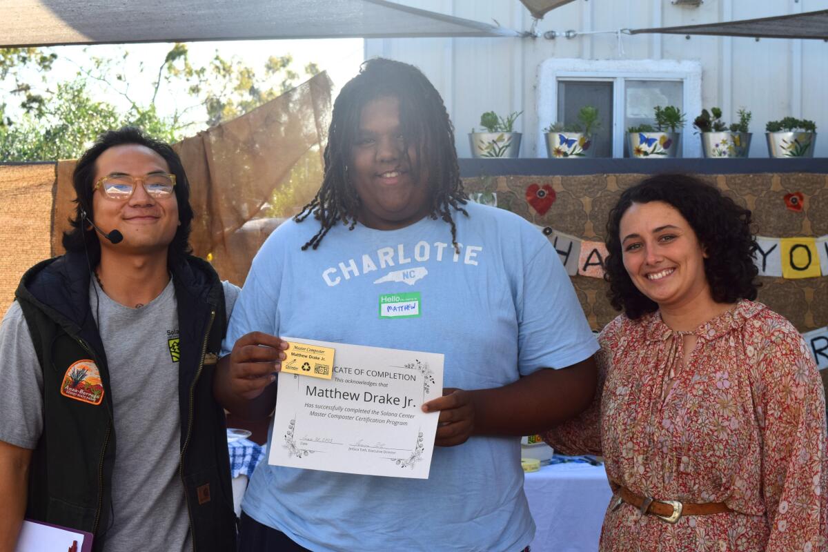 Solana Center volunteer Matthew Drake Jr.