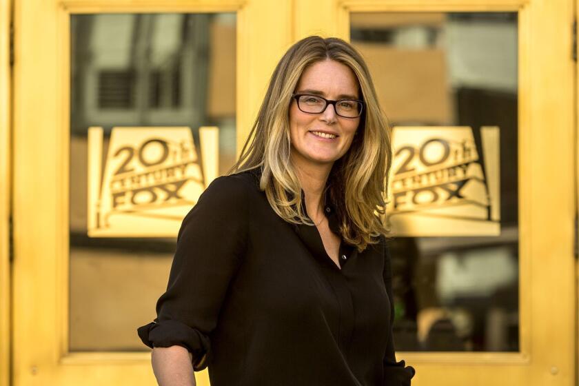 LOS ANGELES, CA - OCTOBER 13, 2014 - Emma Watts, production president of 20th Century Fox Film photographed at Fox, October 13, 2014. (Ricardo DeAratanha/Los Angeles Times)