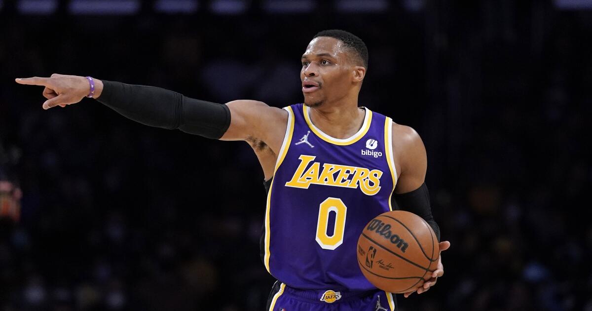 Russell Westbrook still combative, and the Lakers are torn - Los Angeles  Times