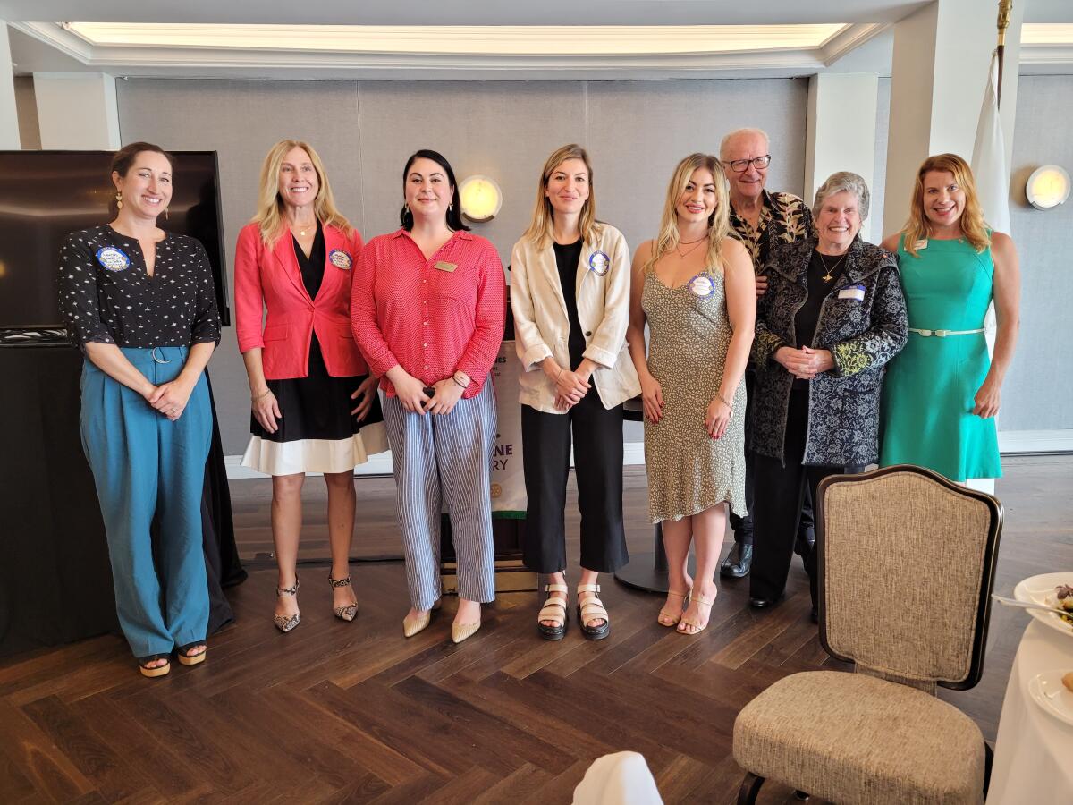 Representatives of local nonprofits received grants from the Rotary Club of La Jolla.