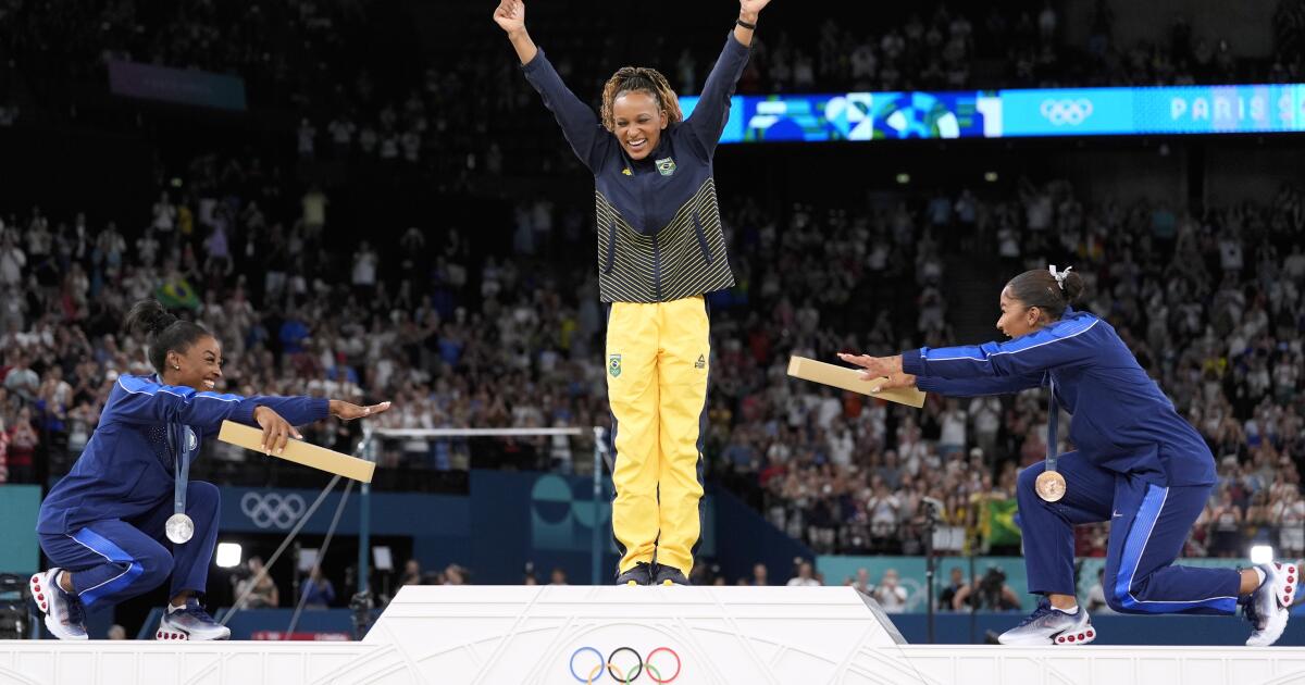 Simone Biles says bow to Rebeca Andrade was ‘all about sportsmanship.’ It bothered an NFL star
