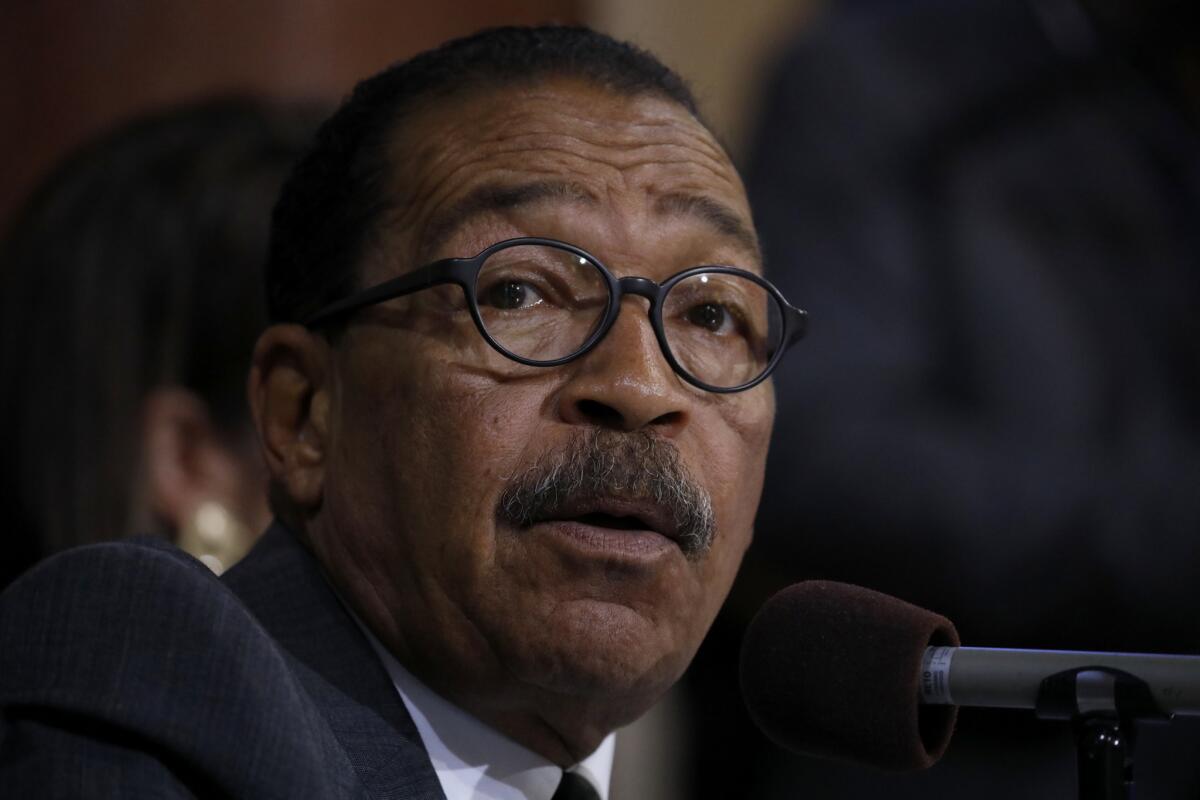 Los Angeles City Council President Herb Wesson, pictured in June, spearheaded the effort to move city elections to even-numbered years. Now, the council is asking for voters to make another change — switching the 2020 primary from June to March.