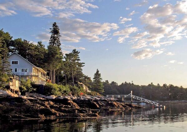 Linekin Bay Resort, just outside of Boothbay Harbor, is composed of lodges and cottages, with a cracked saltwater swimming pool on the waterfront, two docks, a tennis court and shuffleboard.