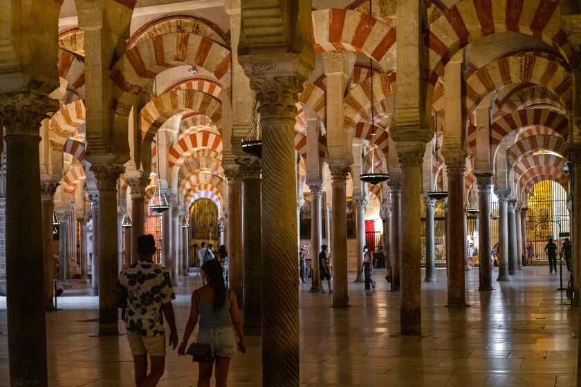 Córdoba’s Mosque-Cathedral, or La Mezquita, one of the first mosques in Europe.