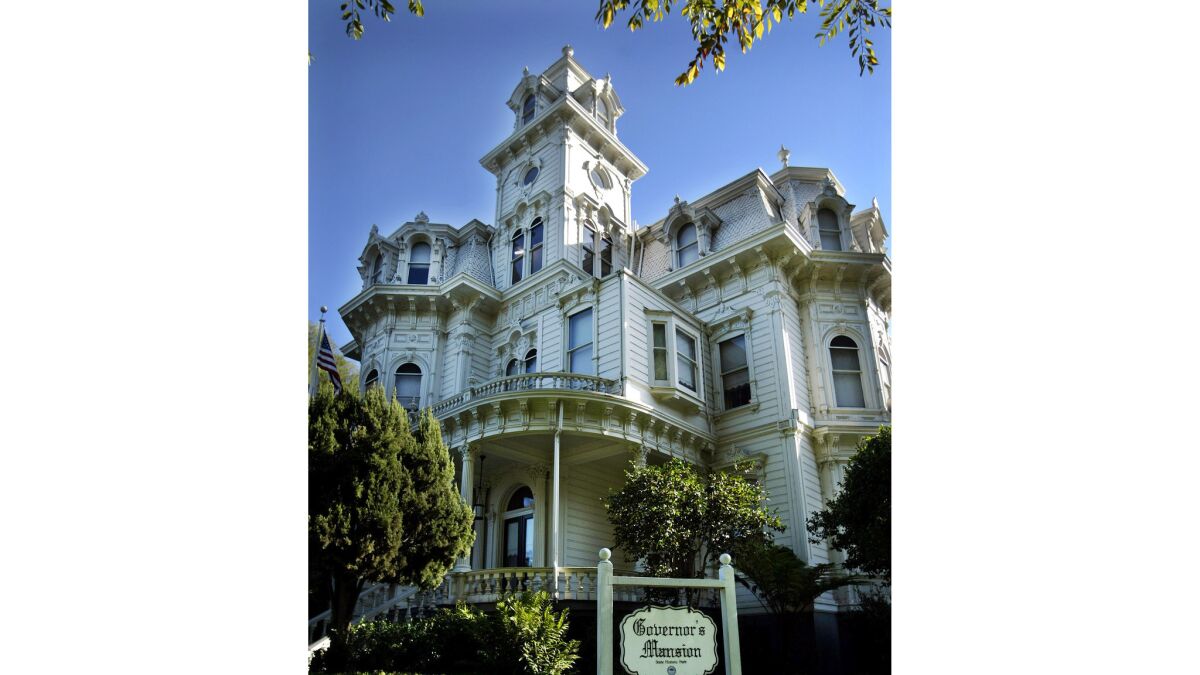 The Governor's Mansion is at the corner of 16th and H streets in Sacramento.