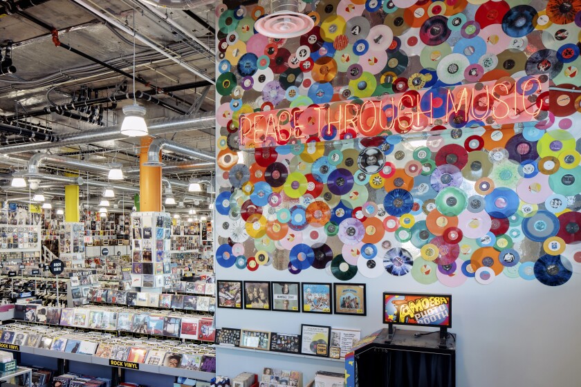 Inside the new Amoeba Music in Hollywood.