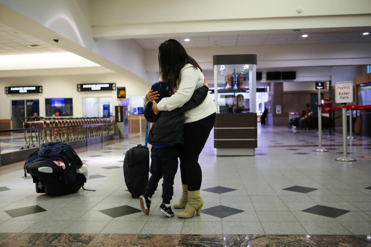 A young Honduran asylum seeking mother is reunited with her 5-year-old son 