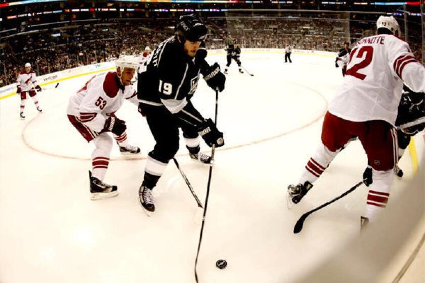 Kings forward Kevin Westgarth (19) was a member of the players' delegation that met with owners.