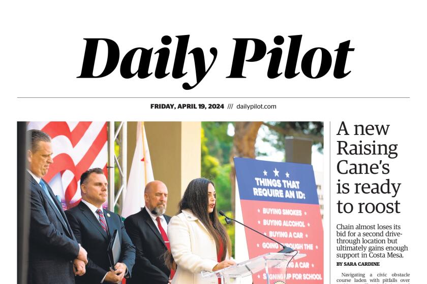 Front page of the Daily Pilot e-newspaper for Friday, April 19, 2024.