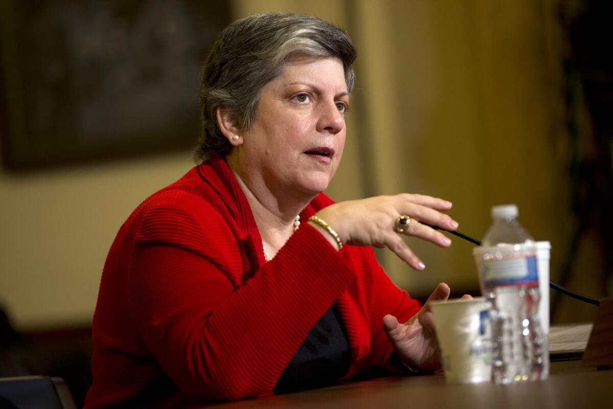 Janet Napolitano, here testifying in Washington. D.C., in April, has been confirmed as president of the University of California.