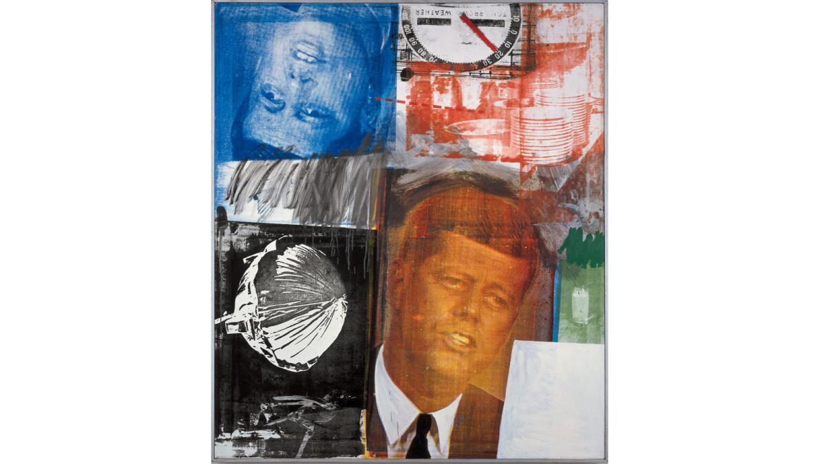 Robert Rauschenberg, "Untitled," 1963, oil and silkscreen inks on canvas, 58 x 50 in. (147.32 x 127 cm)